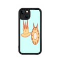 thumbnail image 1 of Stylish Light Blue iPhone 15 Case - Lightweight Yellowing Resistant with Crown & Ornate Circular Design Perfect for Trendy Protection, 1 of 6