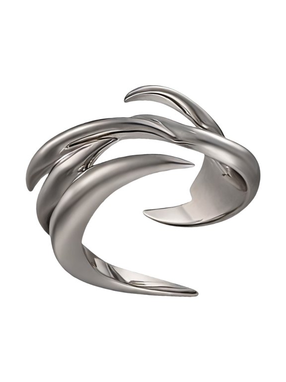 Stylish Liquid Dragon Shaped Jewelry Stylish Hypoallergenically Metal Rings Accessory For Trendy Outfits Event