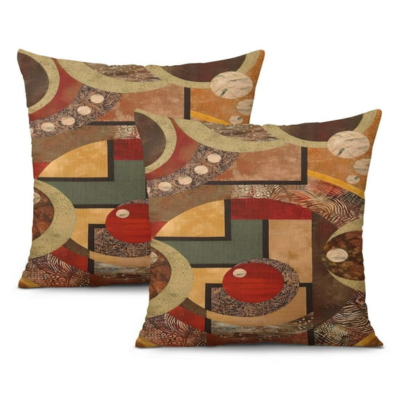 Stylish Living Starts Here - Brown & Teal Pillow Covers for Indoor and Outdoor Décor