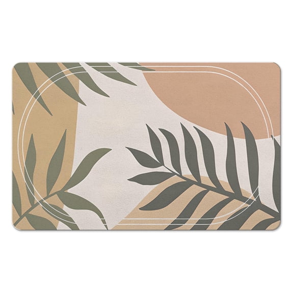 Stylish Long Bath Rug, Non-Slip & Machine Washable - Abstract Fluid Design, Perfect 20x32 inch Mat for Your Bathroom!