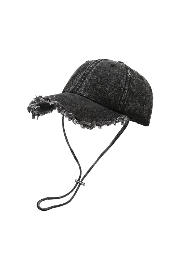Stylish Long Furry Brims Baseball Caps Distressed Spring Sun Hat for Everyday Use