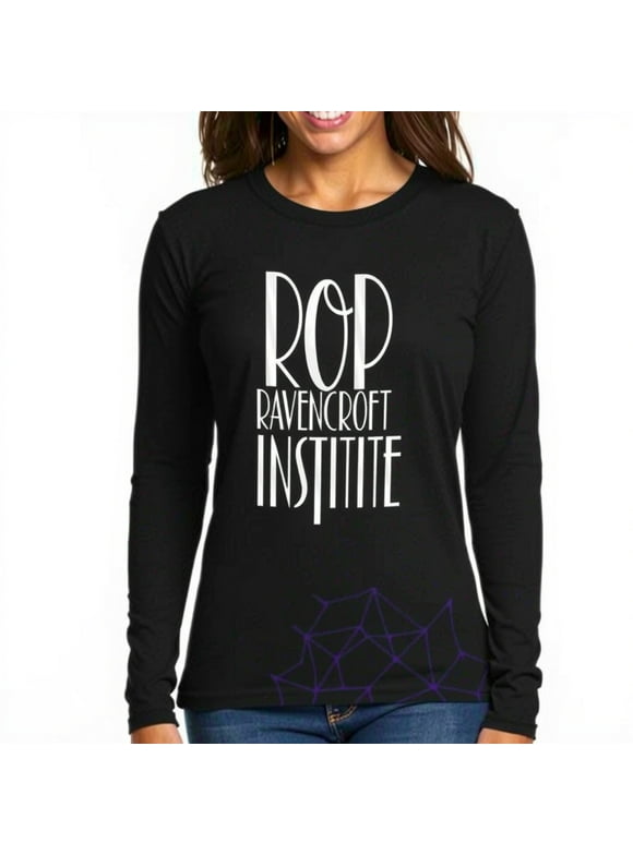 Stylish Long Sleeve T-Shirt with ROP Ravencroft Institute Design - for Fans