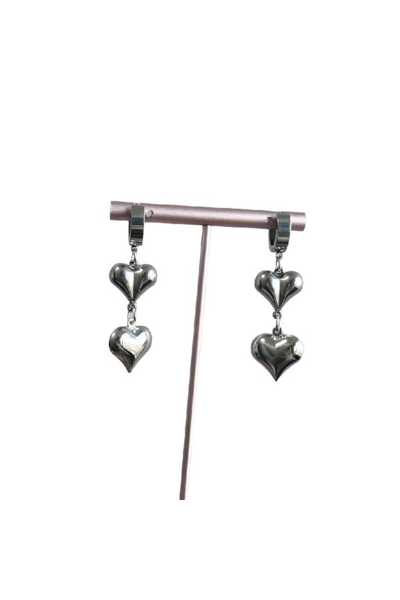 Stylish Love Shape Drops Earrings Comfortable Materials Suitable For Daily Use Date Night Or Music Festival