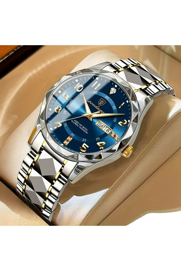 Stylish Luminous Quartz Wrist Watch - Fashionable Business Timepiece with Accurate Movement, Water-Resistant Design, and Comfortable Strap - Perfect for Daily Wear, Business Meetings