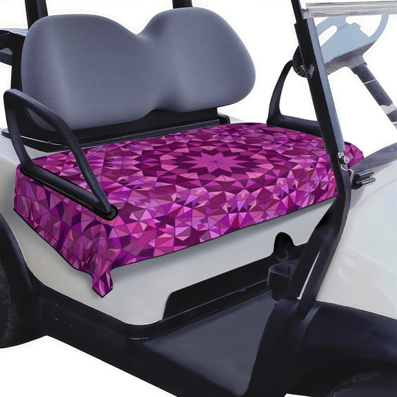 Stylish Mandala Pattern Seat Protector 51" x 31" for Golf Carts, Soft Microfiber Towel for Most Cart Models