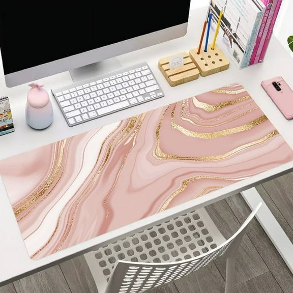 Stylish Marble Patterned Desk Mat Desk Pad Large Gaming Mouse Pad E-Sports Office Keyboard Pad Computer Mouse Non-Slip Computer Mat Gift For Halloween/ThanksGiving/Christmas/Boyfriend/Girlfriend