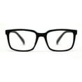 thumbnail image 1 of Stylish Matte Finish Rectangle Plastic Reading Glasses Matte Black +1.5, 1 of 4