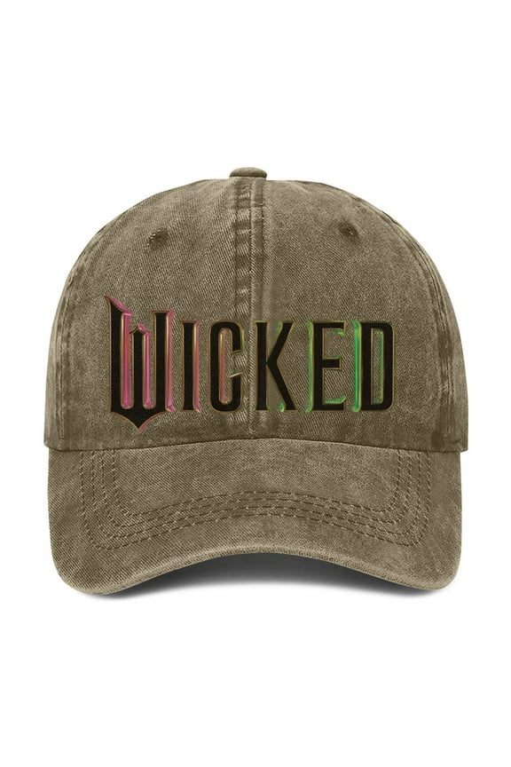 Stylish Men'S and Women'S Magic Wicked Witch Adjustable Baseball Cap -5x4.7"-Camel,Wicked Hat,Wicked Merch,Wicked Merchandise