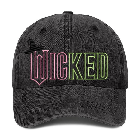 Stylish Men'S and Women'S Magic Wicked Witch Adjustable Baseball Cap -5x4.7"-Dark Gray,Wicked Hat,Wicked Merch,Baseball Cap Women