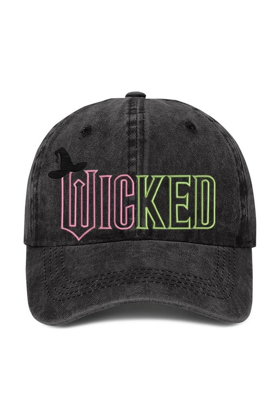 Stylish Men'S and Women'S Magic Wicked Witch Adjustable Baseball Cap -5x4.7"-Dark Gray,Wicked Hat,Wicked Merch,Baseball Cap Women