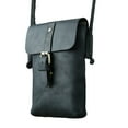 thumbnail image 1 of Stylish Mens Leather Crossbody Bag Compact Phone Holder Shoulder Strap, 1 of 9
