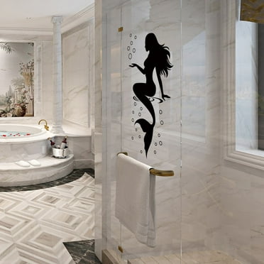 Stylish Mermaid Wall Decor Waterproof Sticker for Bedroom and Bathroom