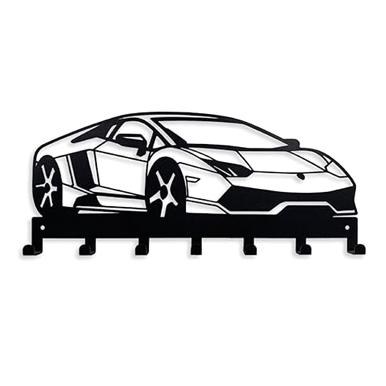 Stylish Metal Car Key Rack with Simple Designs Keychain Wall Hanger ...