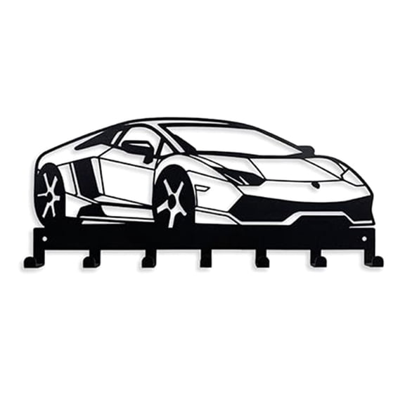 Stylish Metal Car Key Rack with Simple Designs Keychain Wall Hanger Excellent for Industrial Vintage & Modern Interiors