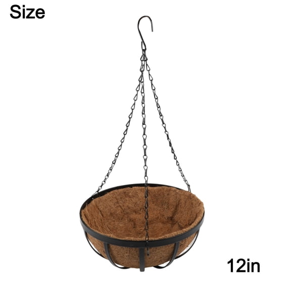 Stylish Metal Coconut Hanging Basket for Indoor & Outdoor Décor