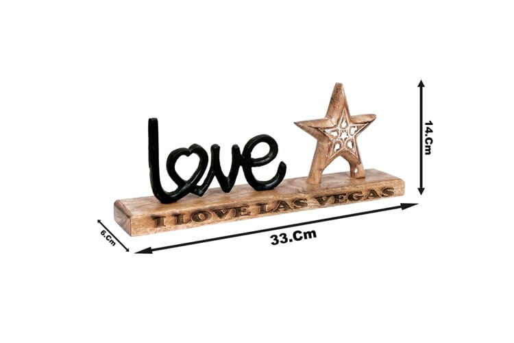 Stylish Metal Handcrafted Black Color ”Love