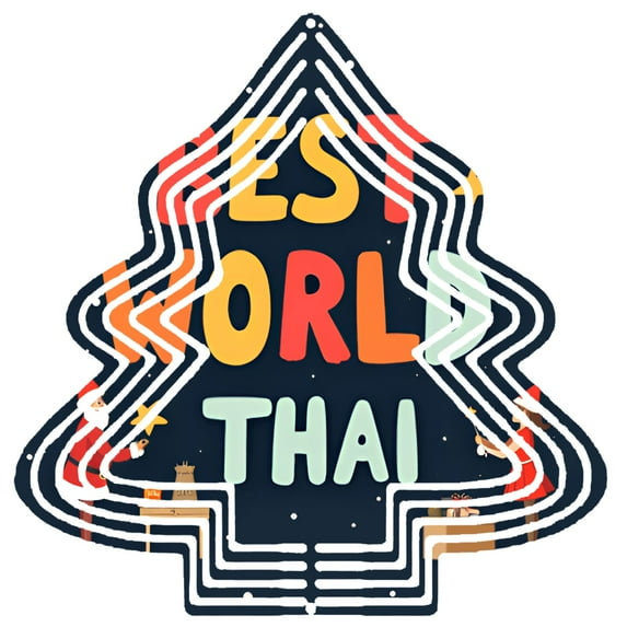 Stylish Metal Hanging Christmas Tree Wind Spinner - Colorful Festive Design with Snowflake Patterns for Yard & Garden Decor