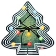 thumbnail image 1 of Stylish Metal Hanging Christmas Tree Wind Spinner - Colorful Light Pattern Design for Festive Yard & Garden Decor, 1 of 7