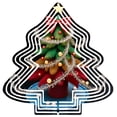thumbnail image 1 of Stylish Metal Hanging Christmas Tree Wind Spinner - Colorful Ornaments & Silver Design for Garden & Yard Decor, 1 of 7