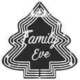 thumbnail image 1 of Stylish Metal Hanging Christmas Tree Wind Spinner - Concentric Circle Design with ' Family ' & ' Eve ' in Cursive - Perfect for Garden Decor, 1 of 6