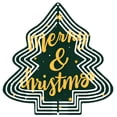 thumbnail image 1 of Stylish Metal Hanging Christmas Tree Wind Spinner - Concentric Layered Design with Festive Stars for Garden & Yard Decor, 1 of 7