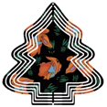 thumbnail image 1 of Stylish Metal Hanging Christmas Tree Wind Spinner - Festive Cartoon Rabbits & Green Foliage Design for Yard & Garden Decor, 1 of 7