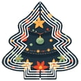 thumbnail image 1 of Stylish Metal Hanging Christmas Tree Wind Spinner - Festive Design with Colorful Ornaments Stars and Flowers for Garden Decor, 1 of 7