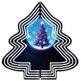 thumbnail image 1 of Stylish Metal Hanging Christmas Tree Wind Spinner - Festive Garden Decor with Snow - Covered Design & Vibrant Ornaments for Yard, 1 of 5