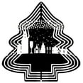 thumbnail image 1 of Stylish Metal Hanging Christmas Tree Wind Spinner - Festive Landmark Silhouettes & Layered Circle Design for Garden Decor, 1 of 7