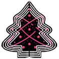 thumbnail image 1 of Stylish Metal Hanging Christmas Tree Wind Spinner - Festive Red Design with 3D Effect for Garden & Yard Decor, 1 of 7