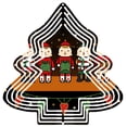 thumbnail image 1 of Stylish Metal Hanging Christmas Tree Wind Spinner - Festive Red & Green Design with Heart Ornament Perfect for Yard & Garden Decor, 1 of 6
