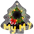 thumbnail image 1 of Stylish Metal Hanging Christmas Tree Wind Spinner - Modern Abstract Design with Pine Wreath Baubles Patterns for Garden Decor, 1 of 7