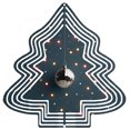 thumbnail image 1 of Stylish Metal Hanging Christmas Tree Wind Spinner - Modern Design with Concentric Lines & Colorful Dots for Festive Yard Decor, 1 of 5