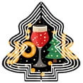 thumbnail image 1 of Stylish Metal Hanging Christmas Tree Wind Spinner - Modern Design with Festive Patterns for Yard & Garden Decor Perfect Holiday Accent, 1 of 7