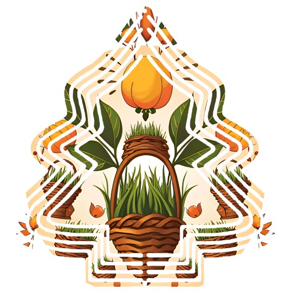 Stylish Metal Hanging Christmas Tree Wind Spinner - Nature-Inspired Design with Geometric Patterns for Garden & Yard Decor