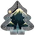 thumbnail image 1 of Stylish Metal Hanging Christmas Tree Wind Spinner - Unique Pine Tree Pattern Design for Yard & Garden Decor Perfect Holiday Accent, 1 of 7