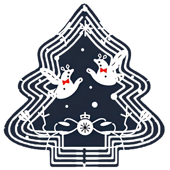 Stylish Metal Hanging Christmas Tree Wind Spinner - Whimsical Design with Dancing Squirrels Snowflakes & Snow Globe for Garden Decor