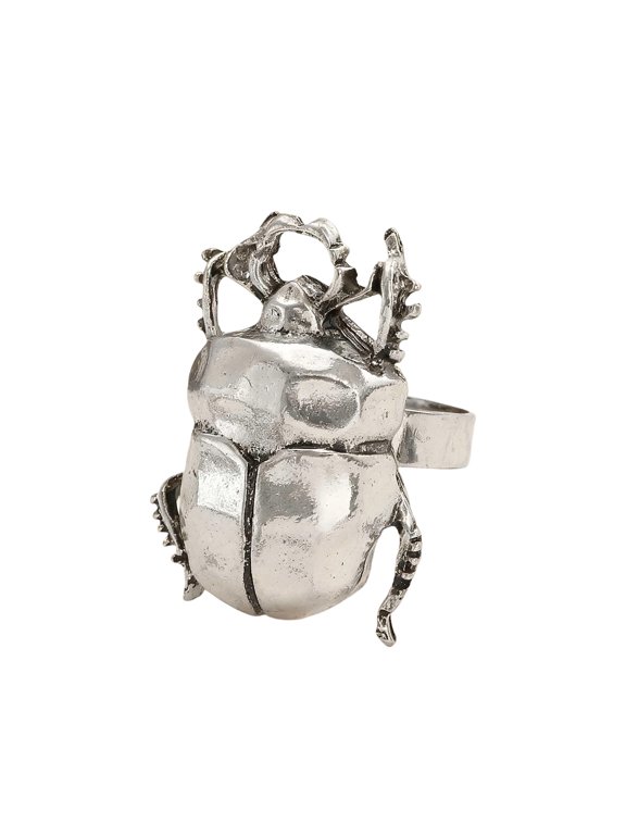 Stylish Metallic Scarab Rings Ergonomic Design 10G Light Weight Wedding Party Rings Comfortable Wear Day or Night