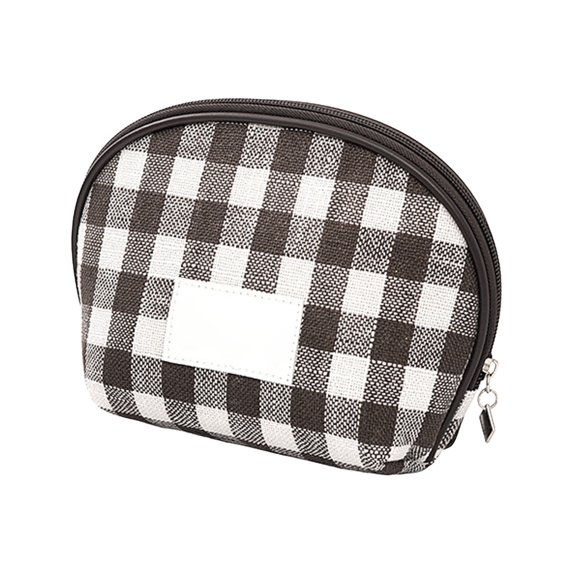 Stylish Mini Quilted Cosmetic Pouch for Women Portable Travel Makeup Organizer with Secure Zipper Closure