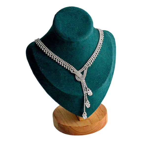 Stylish Miniature Lint Necklace Display Sturdy Base Jewelry Storage Bust Home Decoration for Retail Display Daily Use