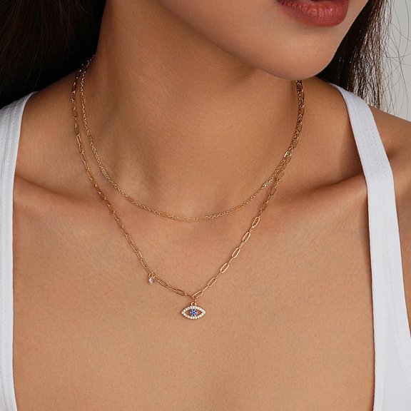 Stylish Minimalist 14K Plated Gold Layered Necklaces For Women, Herringbone Chain Paperclip Chain With Toggle, Butterfly, Cz Heart Pendant Necklace For Women Trendy[o6507]