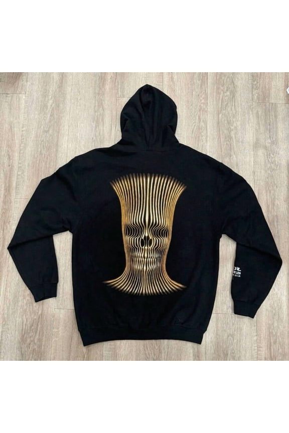 Stylish And Minimalist Hoodie For Autumn/Winter TOOL Tour Hoodie 2023 Medium Front Back And Sleeve Hit X Ray Skull Los Angeles, Regular-Fit, Family Clothing Cotton-Polyester Blend (Polyester 60%, Cot