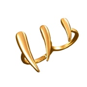 Stylish Minimalists Claws Shaped Rings With Polished Surfaces Great For Layering And Expression