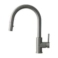 thumbnail image 1 of Stylish Modena Ht 14" Gunmetal Single Handle Pull Down Kitchen Faucet K-131P, 1 of 12