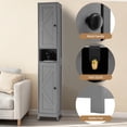 thumbnail image 1 of Stylish Modern Bathroom Furniture Set – Durable Space-Saving Complete Storage for Functional Bathroom Organization, Gray, 1 of 7