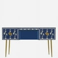 thumbnail image 1 of Stylish Modern Console Table – Multicolor Bone Inlay Handmade for Entryway or Hall, 1 of 5