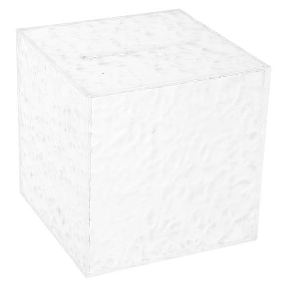 MLINS Transparent Acrylic Piggy Bank for Adults Effective Saving Tool and Decorative Box for Home Office Use 6x6x6 inch Cube