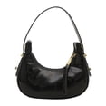 thumbnail image 1 of Stylish Moon Shape Top Handle Bag With Zipper Compartments Compact Design Evening Purse Casual Handbag For Everyday Us, 1 of 9