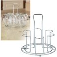 thumbnail image 1 of Drain Rack for Kitchen Stylish Mug Tree Holder Coffee Cups Drain Organizer 6 Racks Stand Bottle Dish Drying Kitchen Living Room Accessory,Silver Kitchen Drain Rack, 1 of 5