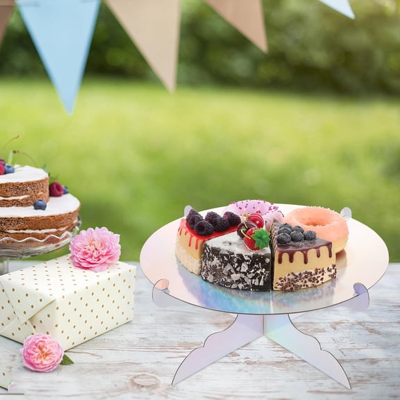 Stylish Multi Color Cake Pedestal for Pastry Serving and Dessert Presentation